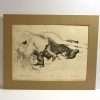 Vintage Wolfhound Puppy Litter Print