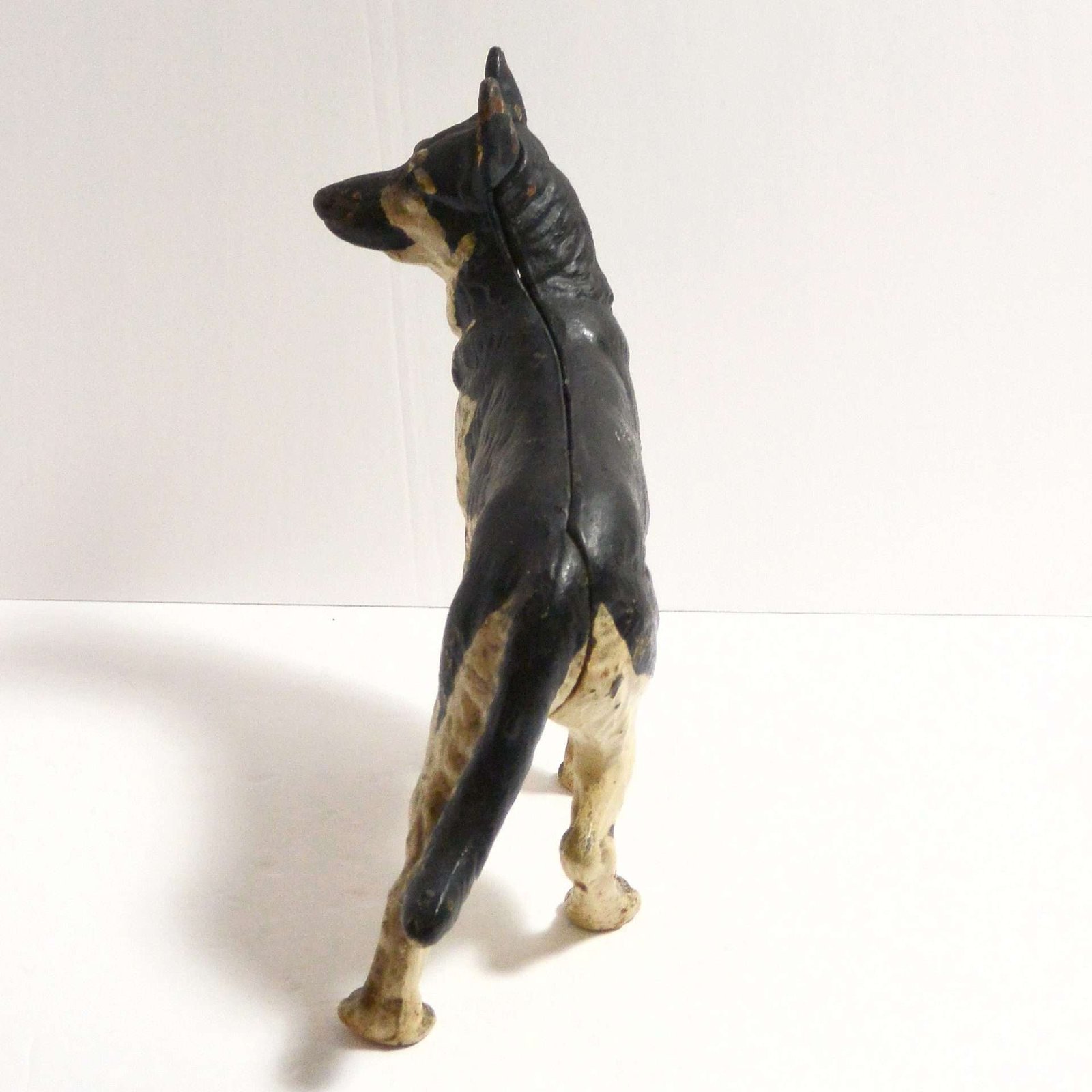 Hubley Cast Iron German Shepherd Dog Doorstop #5 - A Dogs Tale Collectibles