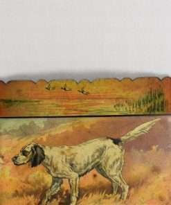Antique Sporting Dog Tin Lithograph Tip Tray Close 2