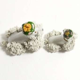 Spaghetti Poodle Dog Pair Top