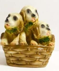 Vintage Chalkware Dogs Bank