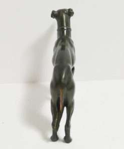 Bronze Greyhound Dog Figurine Back