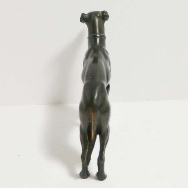 Bronze Greyhound Dog Figurine Back