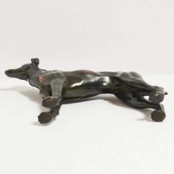 Bronze Greyhound Dog Figurine Bottom