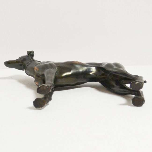 Bronze Greyhound Dog Figurine Bottom