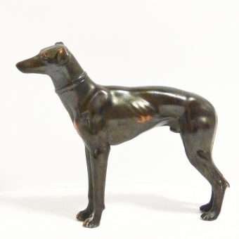 Bronze Greyhound Dog Figurine 1