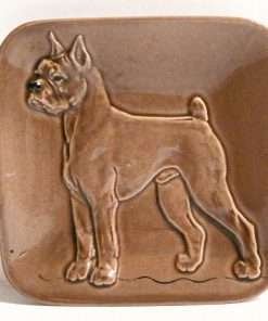 Vintage Kay Finch Boxer Dog Dish