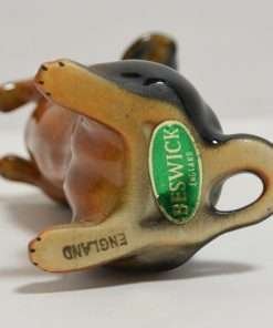 Vintage Beswick Porcelain Dachshund Begging Figurine Bottom