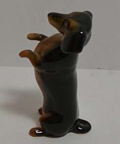 Vintage Beswick Porcelain Dachshund Begging Figurine 2