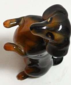 Vintage Beswick Porcelain Dachshund Begging Figurine top