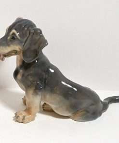 Large Royal Copenhagen Dachshund Puppy Figurine 1