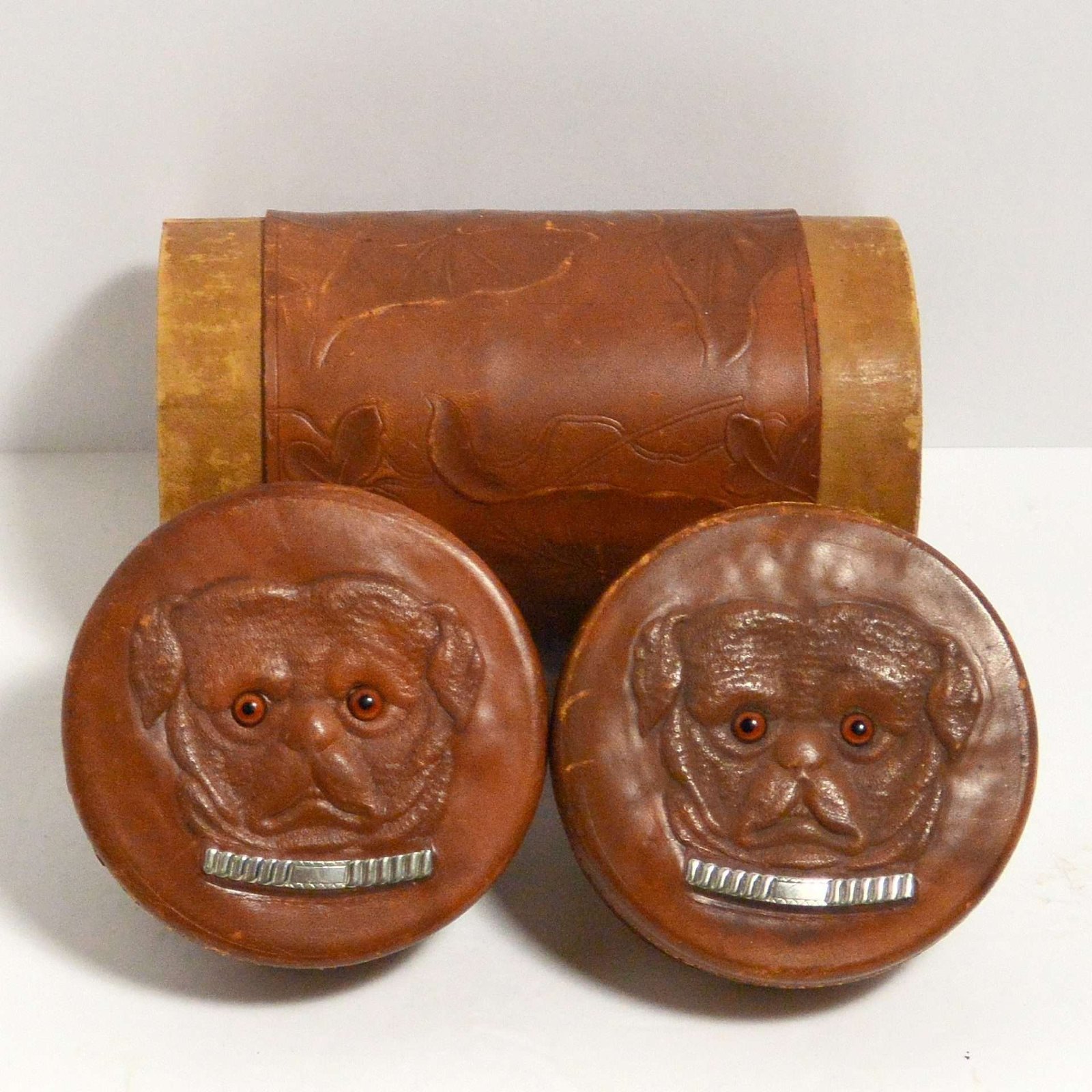 Antique Pug Cufflink Holder