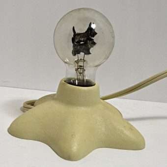 Vintage Aerolux Scottie Dog Bulb Lamp back off