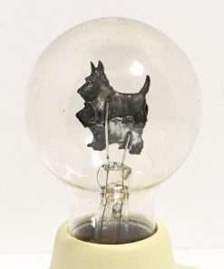 Vintage Aerolux Scottie Dog Bulb Lamp close 1