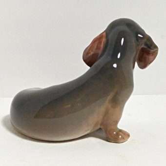 Royal Copenhagen Dachshund back