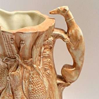 Pottery Water Pitcher with Greyhound Handle 4