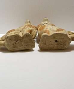 Primitive Pottery Staffordshire Dogs 4