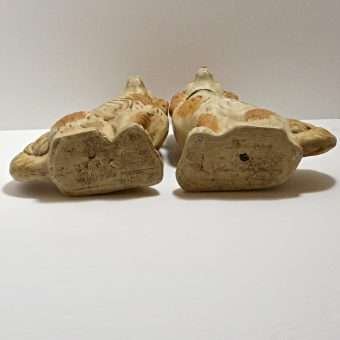 Primitive Pottery Staffordshire Dogs 4