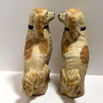 Primitive Pottery Staffordshire Dogs 2