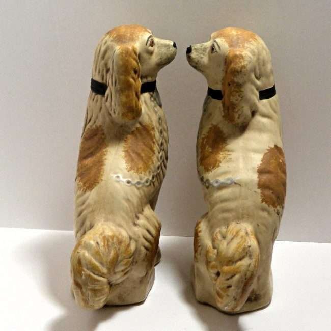 Primitive Pottery Staffordshire Dogs 2