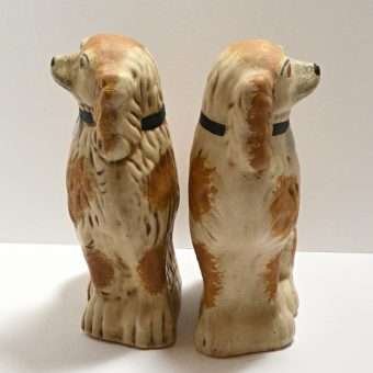 Primitive Pottery Staffordshire Dogs 1