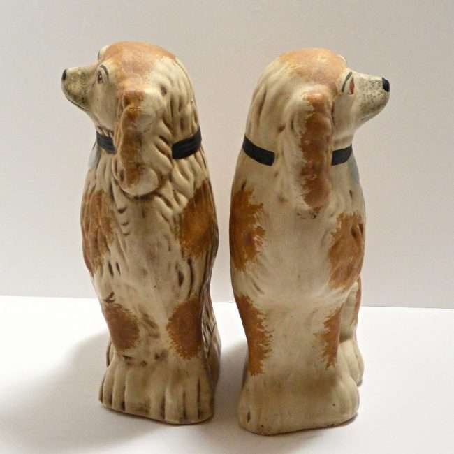 Primitive Pottery Staffordshire Dogs 1