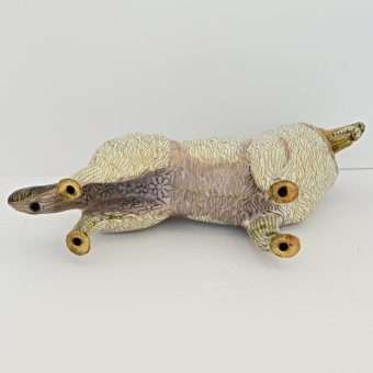 Vintage Collie Dog Figurine Cloisonne Design Bottom