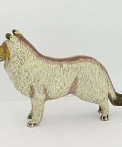 Vintage Collie Dog Figurine Cloisonne Design 2