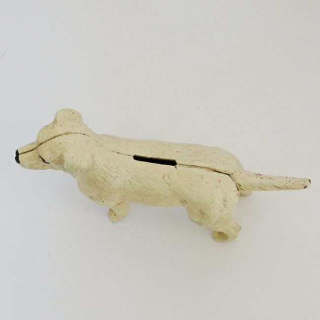 Vintage Cast Iron Lab Retriever Bank