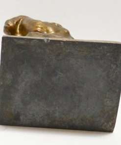 Antique Begging Dog Desktop Stamp Moistener Bottom