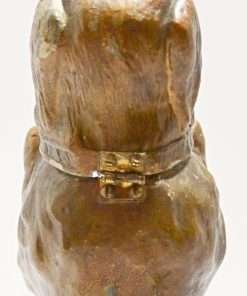 Antique Begging Dog Desktop Stamp Moistener Collar