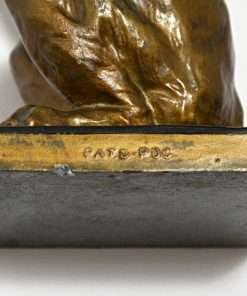 Antique Begging Dog Desktop Stamp Moistener mark