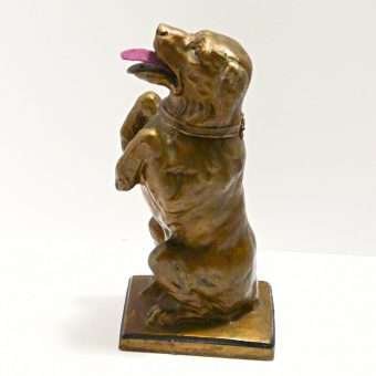 Antique Begging Dog Desktop Stamp Moistener 2