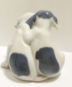 Royal Copenhagen Porcelain Pointer Puppies back