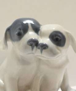Royal Copenhagen Porcelain Pointer Puppies Close