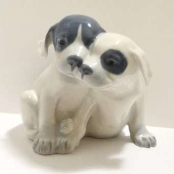 Royal Copenhagen Porcelain Pointer Puppies