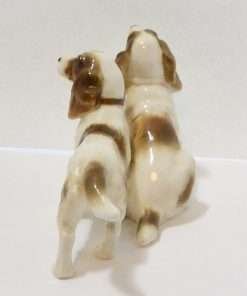 Hutschenreuther Porcelain Spaniel Dogs Figurine back