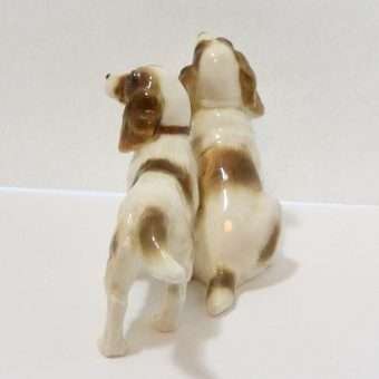 Hutschenreuther Porcelain Spaniel Dogs Figurine back