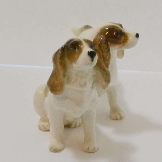 Hutschenreuther Porcelain Spaniel Dogs Figurine 3