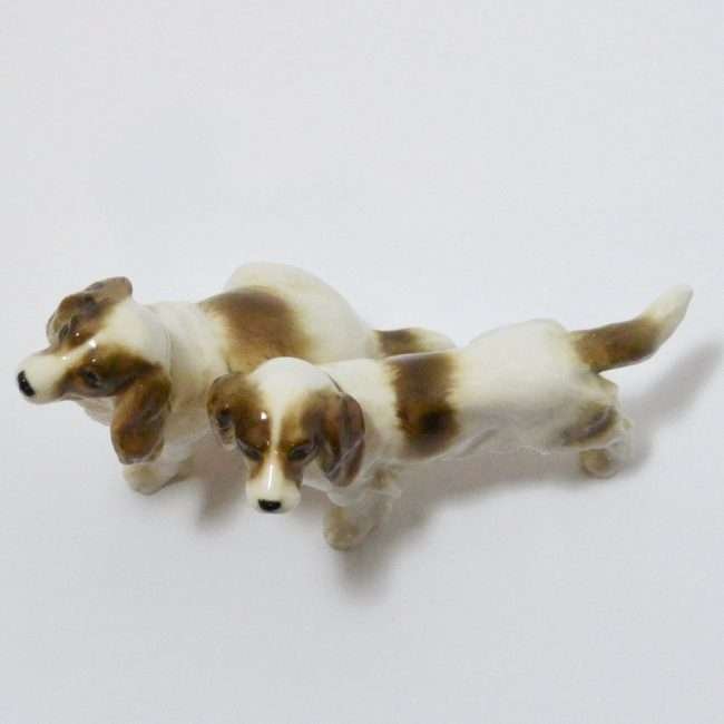 Hutschenreuther Porcelain Spaniel Dogs Figurine 1