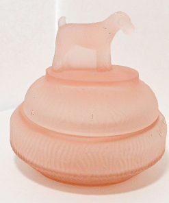 Antique Airedale Glass Baby Dish - GLS-2171