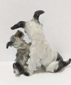 Vintage Terrier Dogs Figurine German Porcelain back