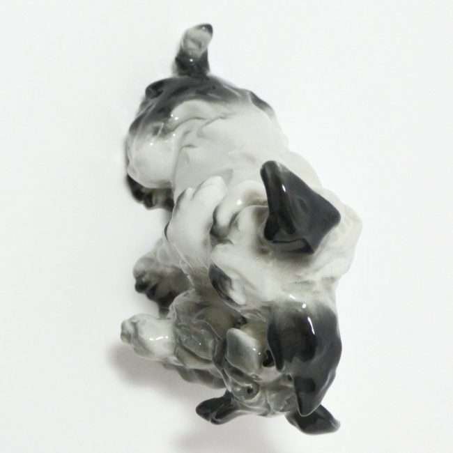 Vintage Terrier Dogs Figurine German Porcelain top