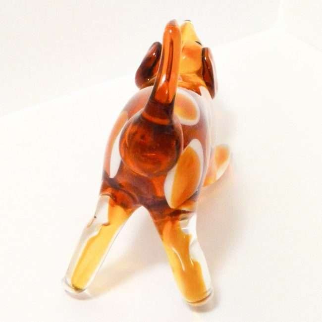 Vintage Murano Glass Hound Dog back