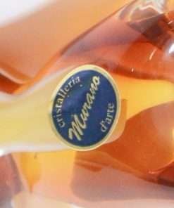 Vintage Murano Glass Hound Dog label