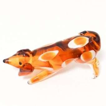 Vintage Murano Glass Hound Dog top