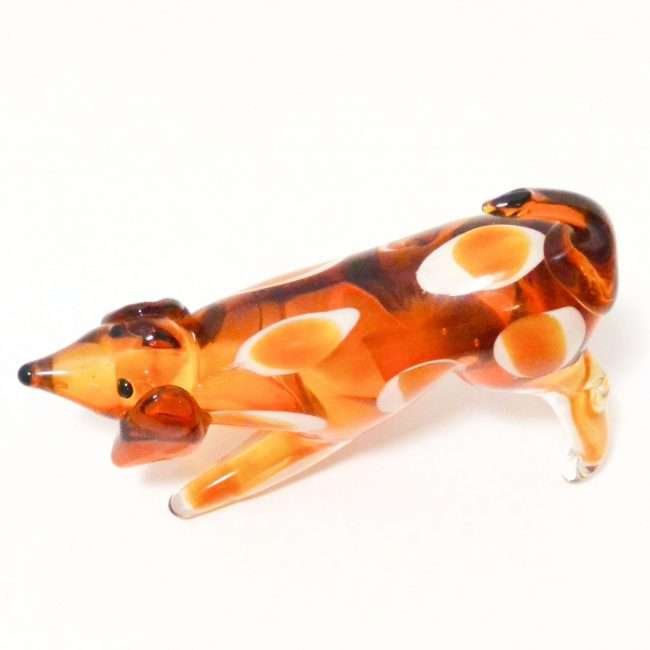 Vintage Murano Glass Hound Dog top