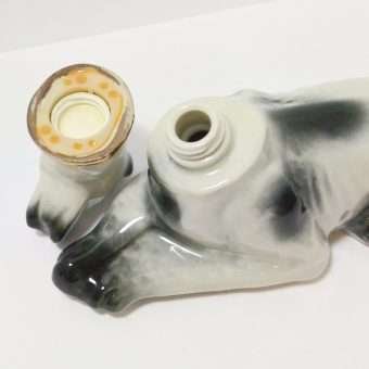 Vintage Jim Beam Great Dane Decanter inside