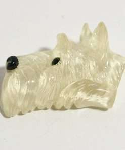 Vintage West Highland Terrier Lucite Pin