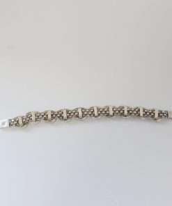 Sterling Silver Bulldog Head Bracelet back
